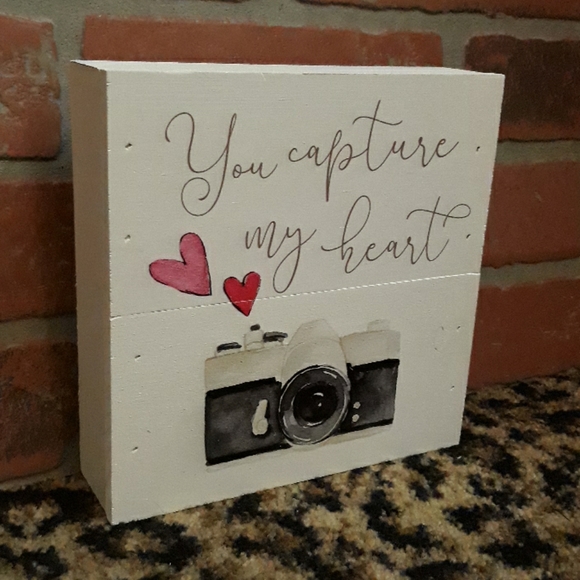You capture my heart photographer Wood Art Sign - Picture 8 of 8